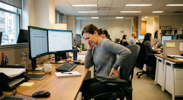 Mal de dos au bureau : quand consulter un kinésithérapeute ou un ostéopathe ?