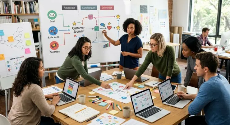 Planifier une campagne multicanal : parcours client, KPI et attribution