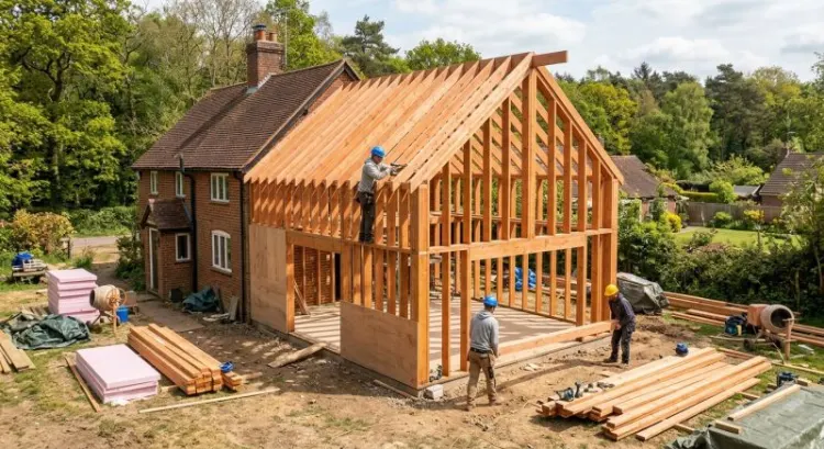 Prix d'une extension ossature bois de 30 m² avec montage en 2026