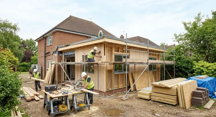 Prix d'une extension ossature bois de 30 m² avec montage en 2026